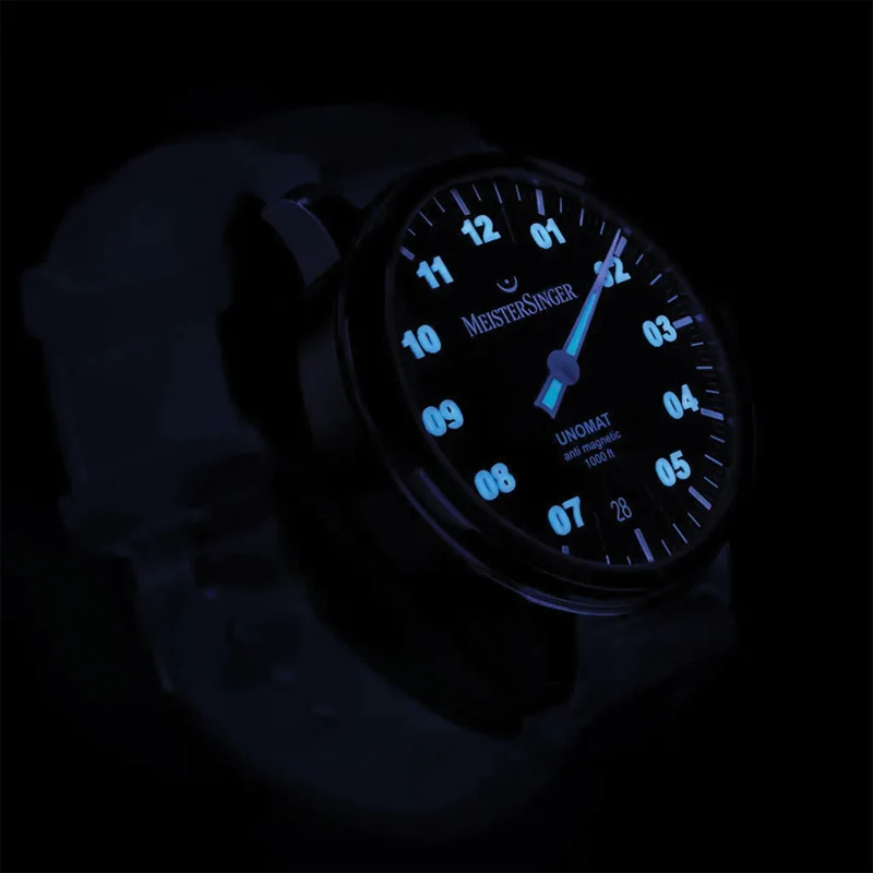 Unomat Automatic 43mm - Black on Rubber Strap