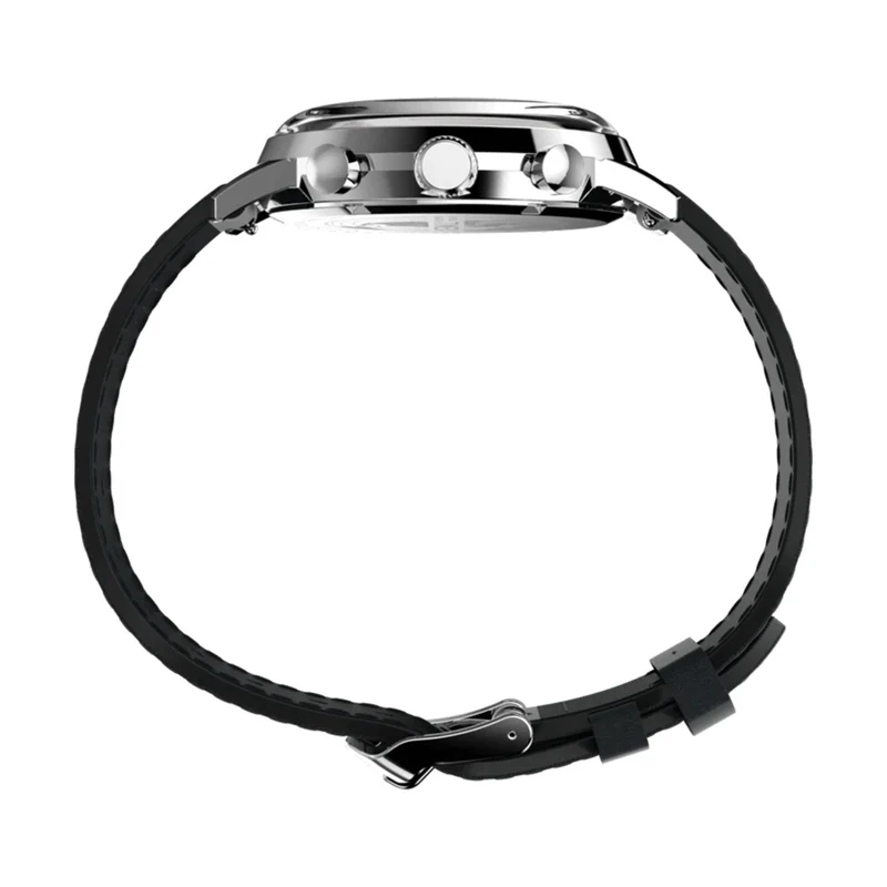 Marlin® Chronograph Tachymeter 40mm - Silver on Leather Strap