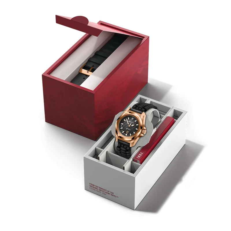 I.N.O.X. PVD 5N Gold-Tone 32mm - Black on Nylon Strap
