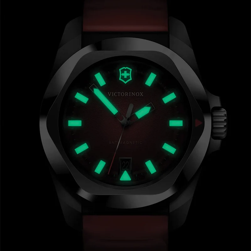 I.N.O.X. 41mm - Red on Rubber Strap