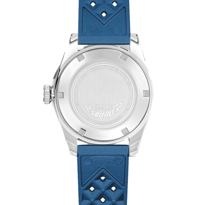 1545 Steel 40mm - Blue on Rubber Strap