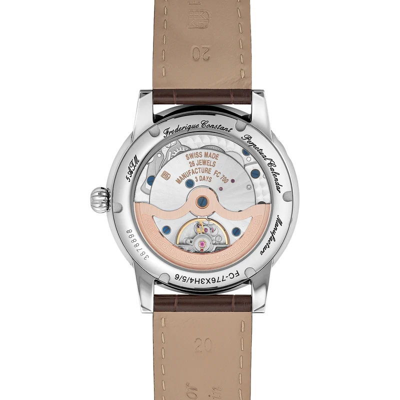 Manufacture Classic Perpetual Calendar 40mm - Salmon on Leather Strap