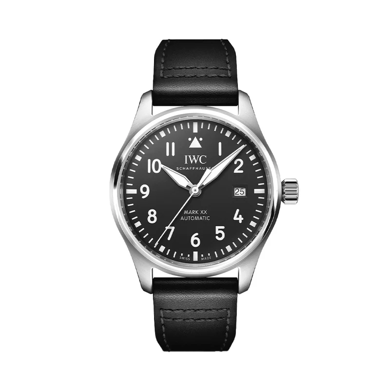 Pilot's Watch Automatic Mark XX 40mm - Black on Leather Strap