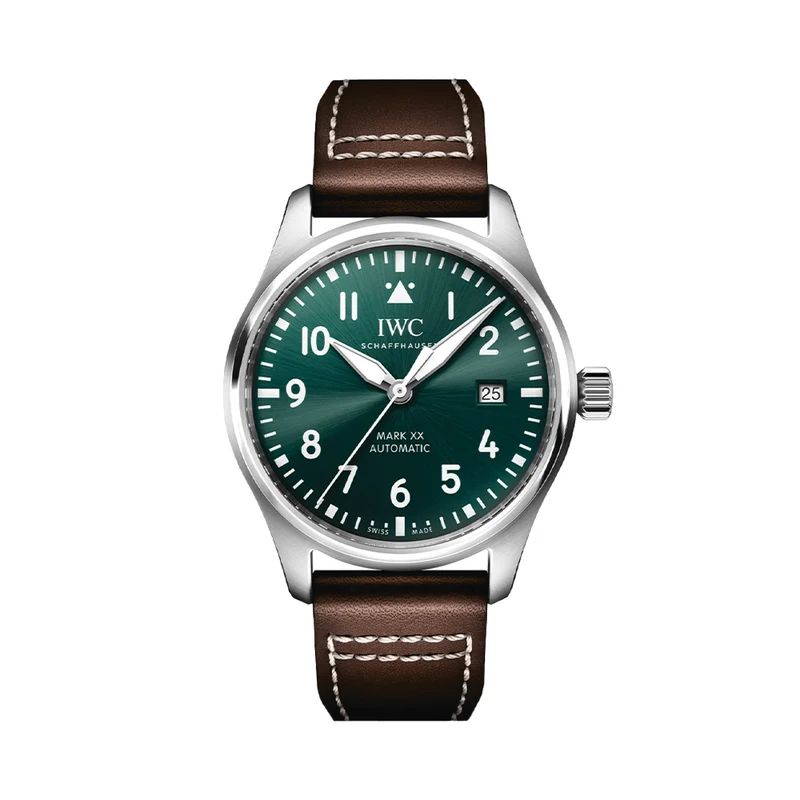 Pilot's Watch Automatic Mark XX 40mm - Green on Leather Strap