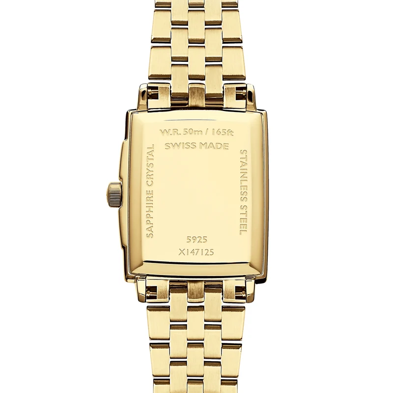 Toccata Square Gold-Tone 28mm - Champagne on Bracelet
