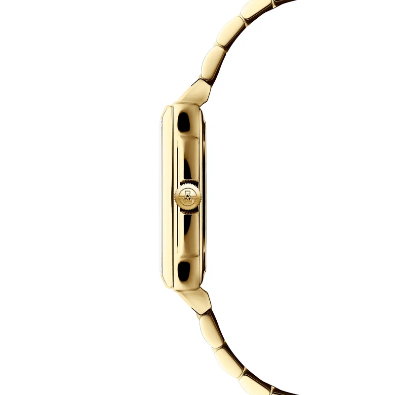 Toccata Square Gold-Tone 28mm - Champagne on Bracelet