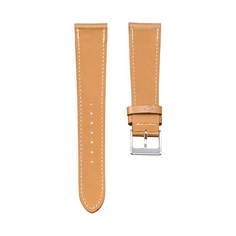 Camel Textured Calf Leather Strap