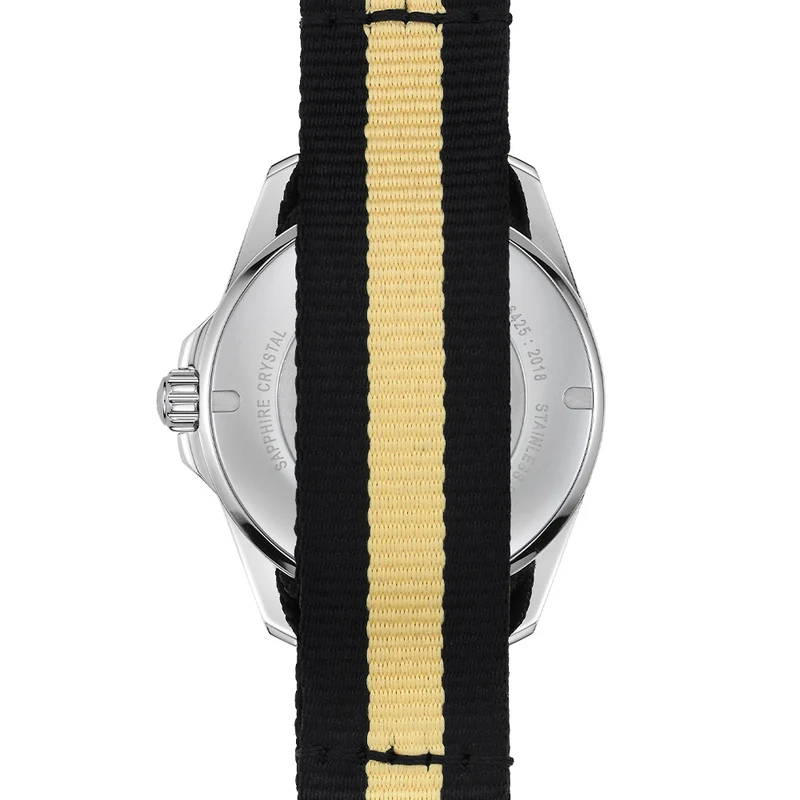 DS Action Diver "New DS Concept Extreme Shock Resistance" 40.5mm - Black on One-Piece Textile Strap