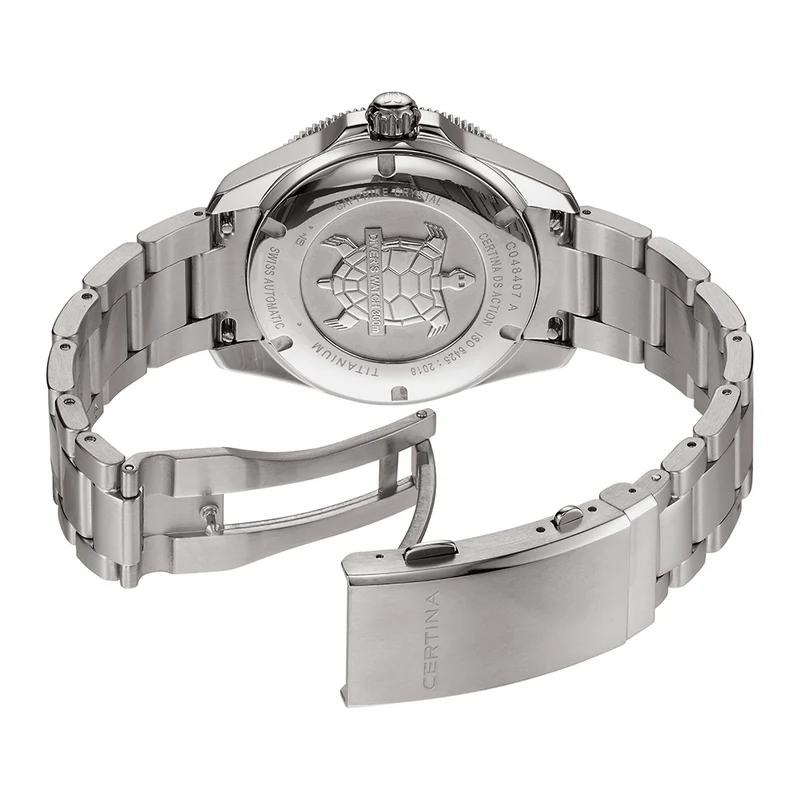 DS Action Diver "New DS Concept Extreme Shock Resistance" Titanium 40.5mm - Blue on Bracelet