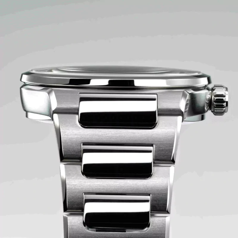 Kaenos Open Date 40mm - Petrol Blue on Bracelet