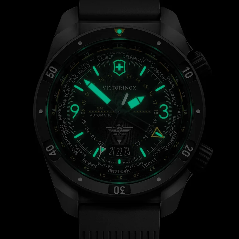 Air Pro 43mm - Black on Rubber Strap