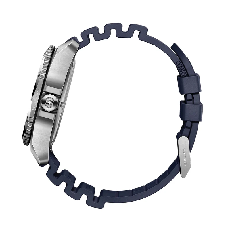 Dive Pro Quartz 43mm - Blue on Rubber Strap