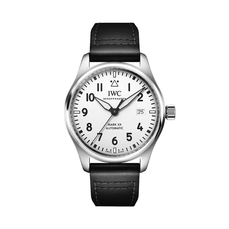 Pilot's Watch Automatic Mark XX 40mm - Silver-Plated on Leather Strap