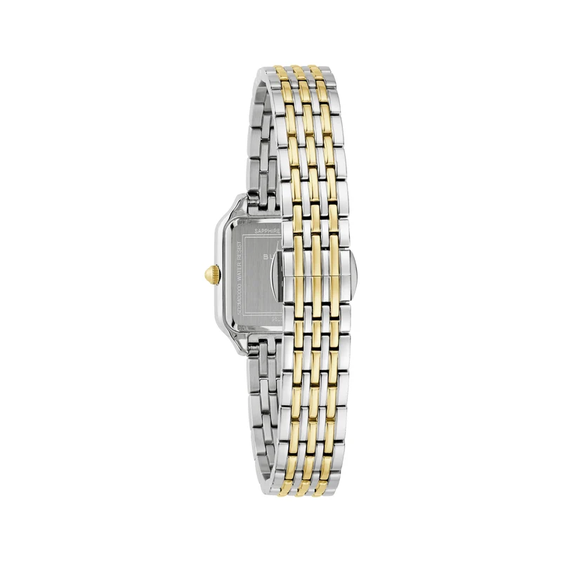Classic Sutton Square 23mm - Silver-White on Bracelet