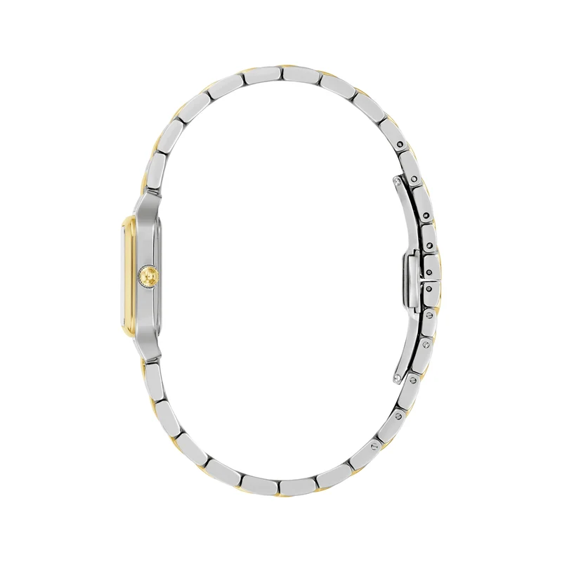 Classic Sutton Square 23mm - Silver-White on Bracelet