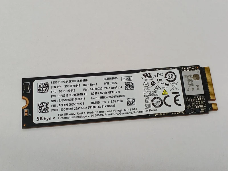 SK HYNIX M.2 NVMe SSD (2280) 512 GB HFS512GEJ9X164N EL
