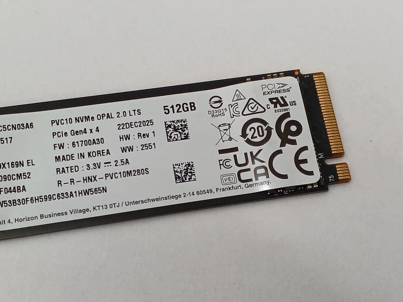 SK HYNIX M.2 NVMe SSD (2280) 512 GB HFS512GEM9X169N EL