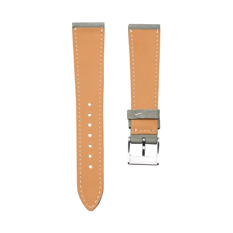 Grey Nubuck Leather Strap
