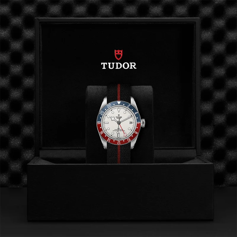 Black Bay GMT 41mm - Opaline on Fabric Strap