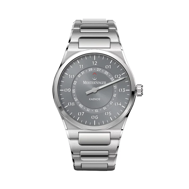 Kaenos Open Date 40mm - Grey on Bracelet