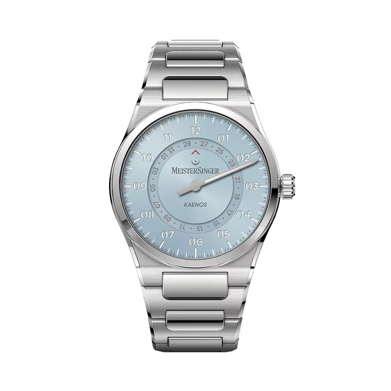 Kaenos Open Date 40mm - Ice Blue on Bracelet