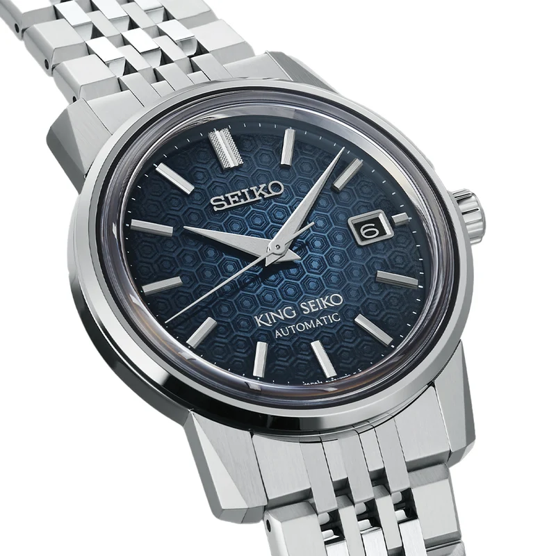 SJE105 King Seiko 38.6mm - Blue on Bracelet