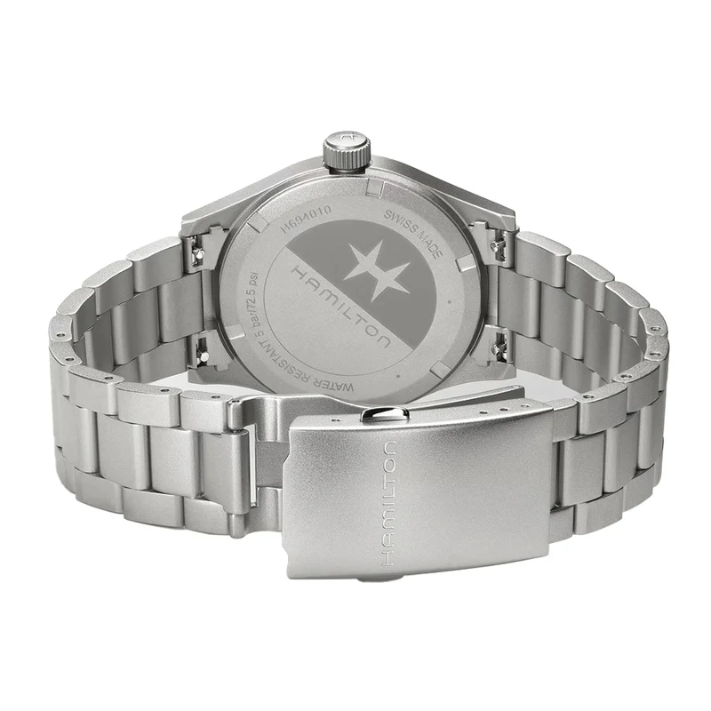 Khaki Field Quartz 38mm - Black w/ White Numerals on Bracelet