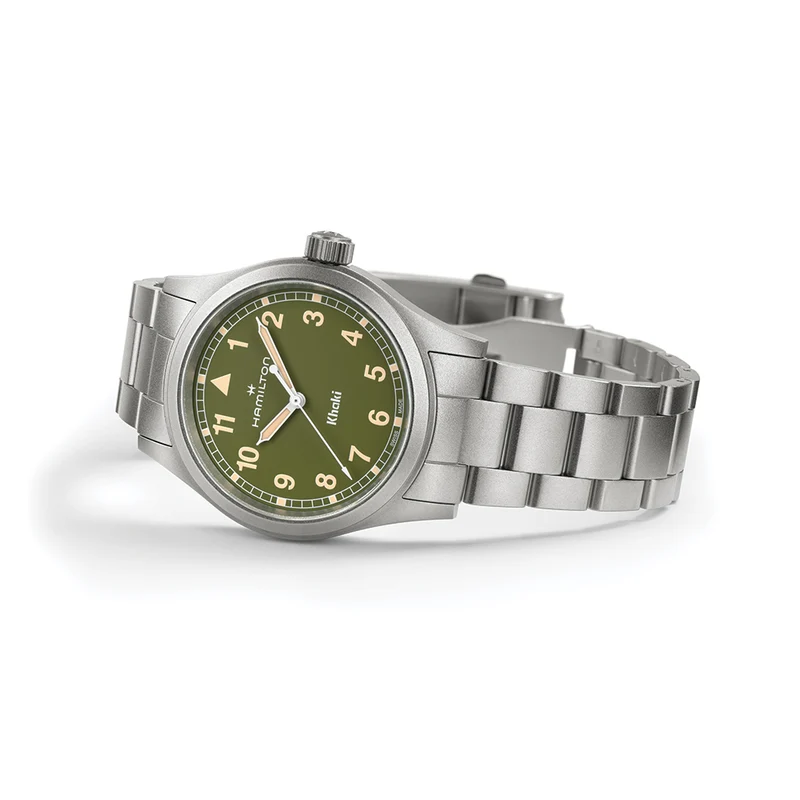 Khaki Field Quartz 38mm - Green on Bracelet