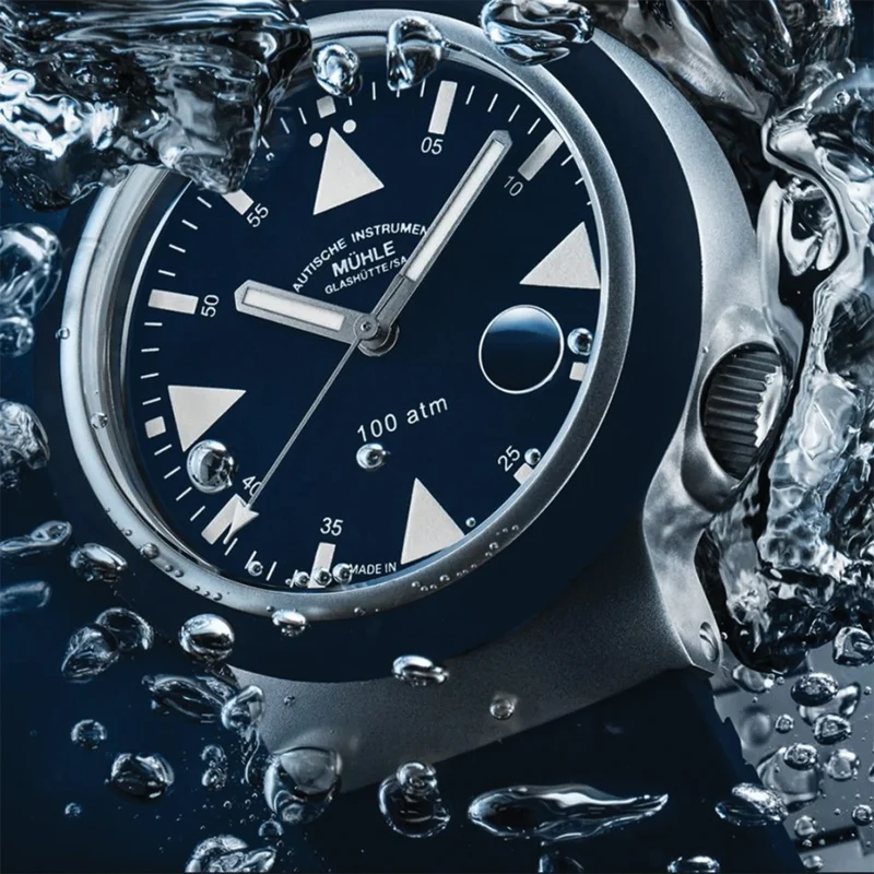 S.A.R. Rescue Timer Automatic 42mm - Nautic Blue on Rubber Strap