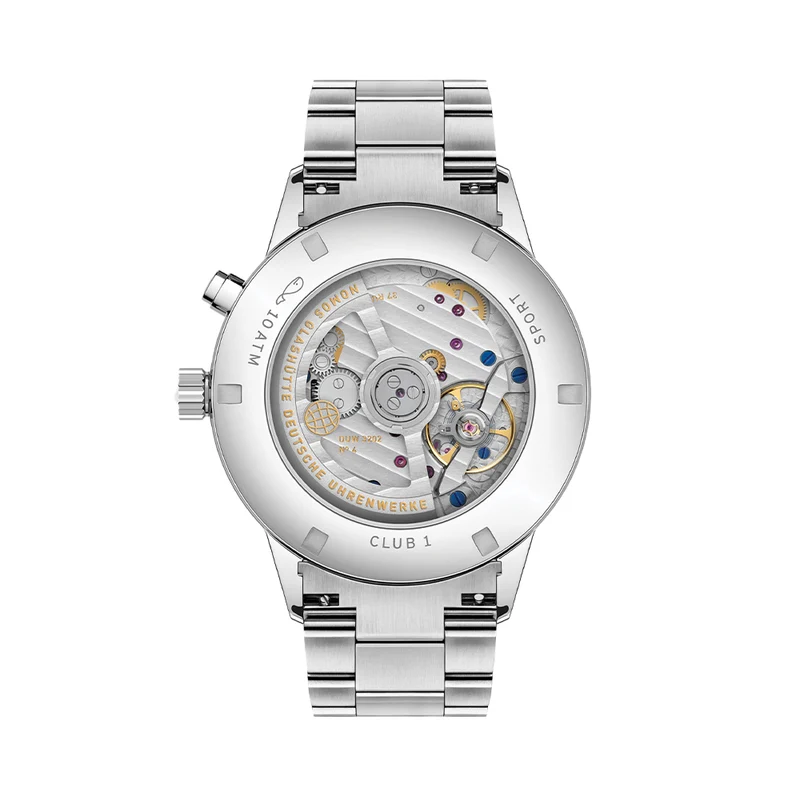 Club Sport Neomatik Worldtimer 40mm - Silver and Blue on Bracelet
