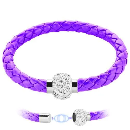 Armband mit Strasskugel Swarovski Kristall Elements Magnet Verschluß