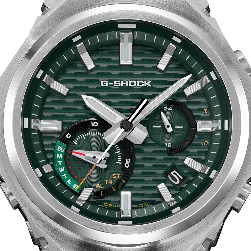 GST-B1000D-3A G-Steel 44.2mm - Green on Bracelet