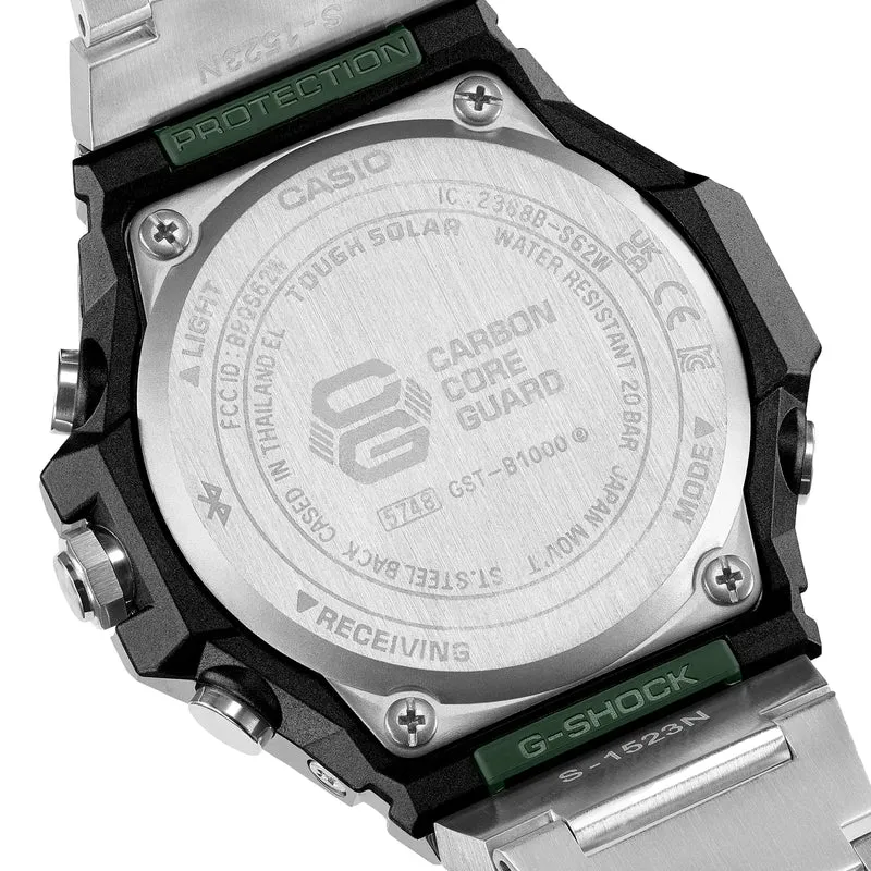 GST-B1000D-3A G-Steel 44.2mm - Green on Bracelet