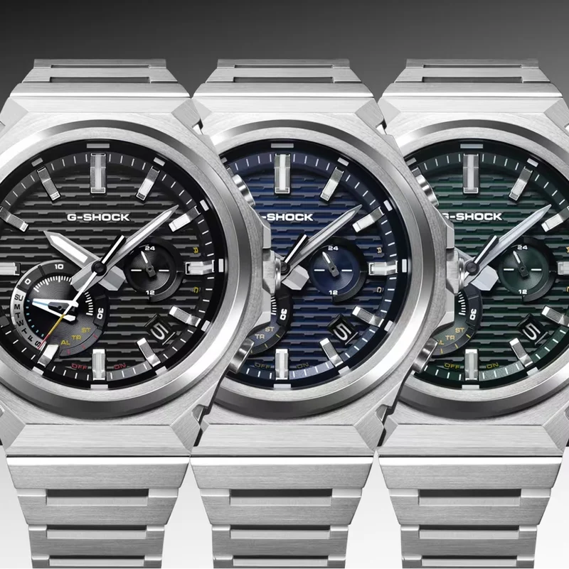GST-B1000D-3A G-Steel 44.2mm - Green on Bracelet