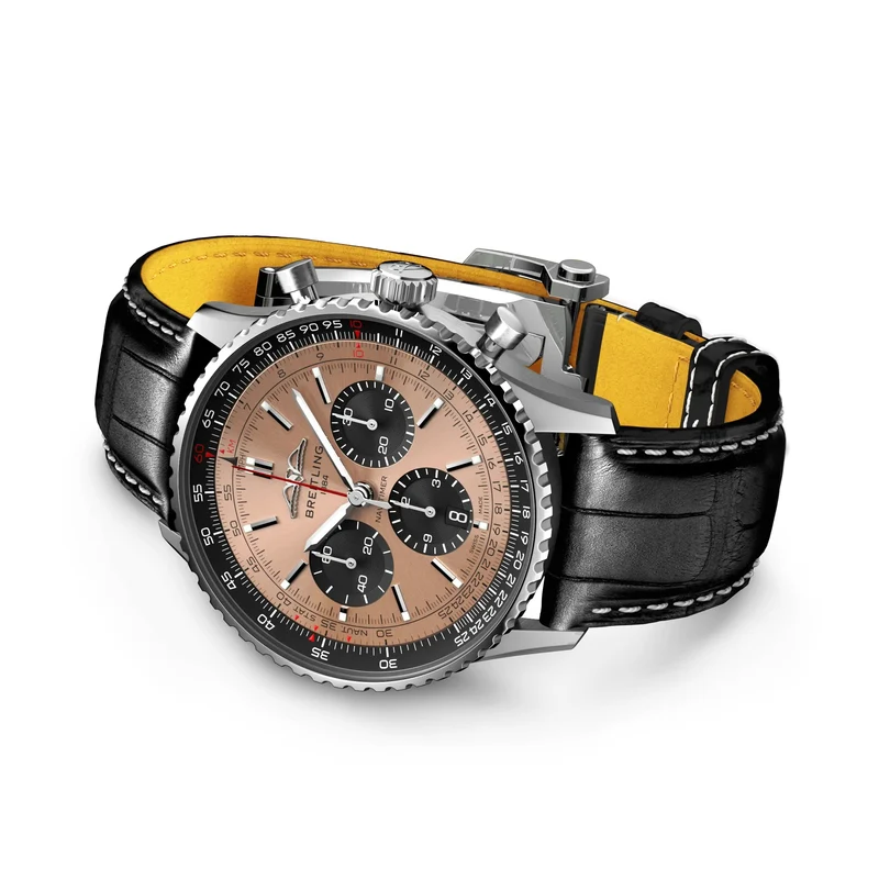 Navitimer B01 Chronograph 43mm - Copper on Leather Strap