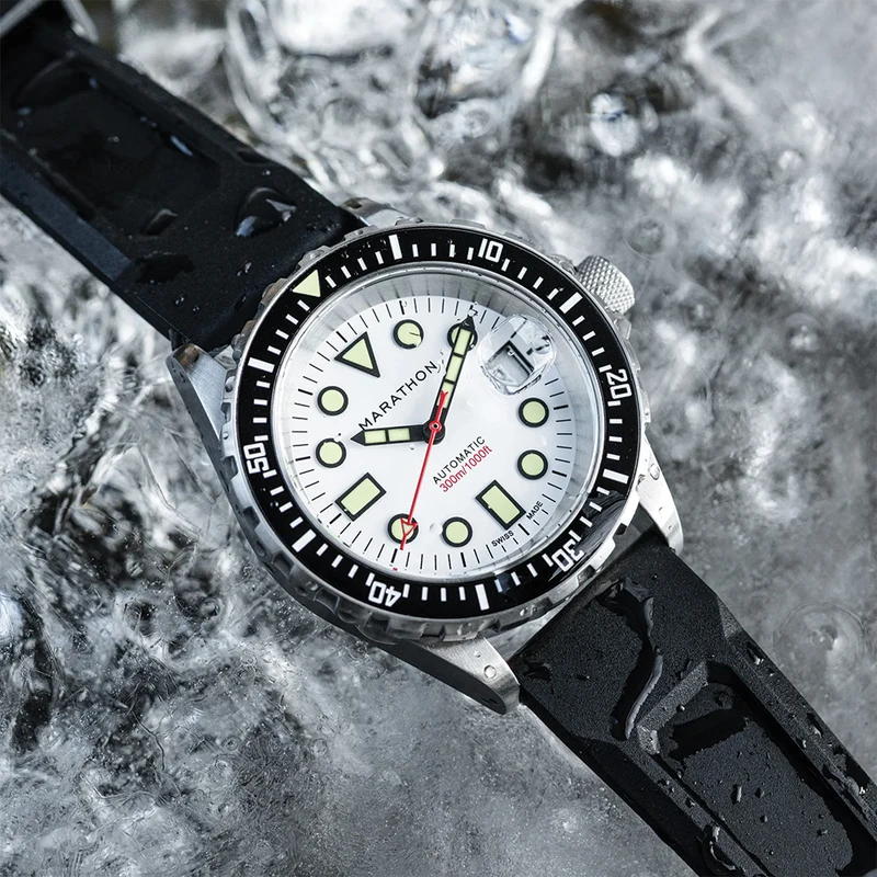 OSAR-D Type I Automatic Arctic Edition 41mm - White on Rubber Strap