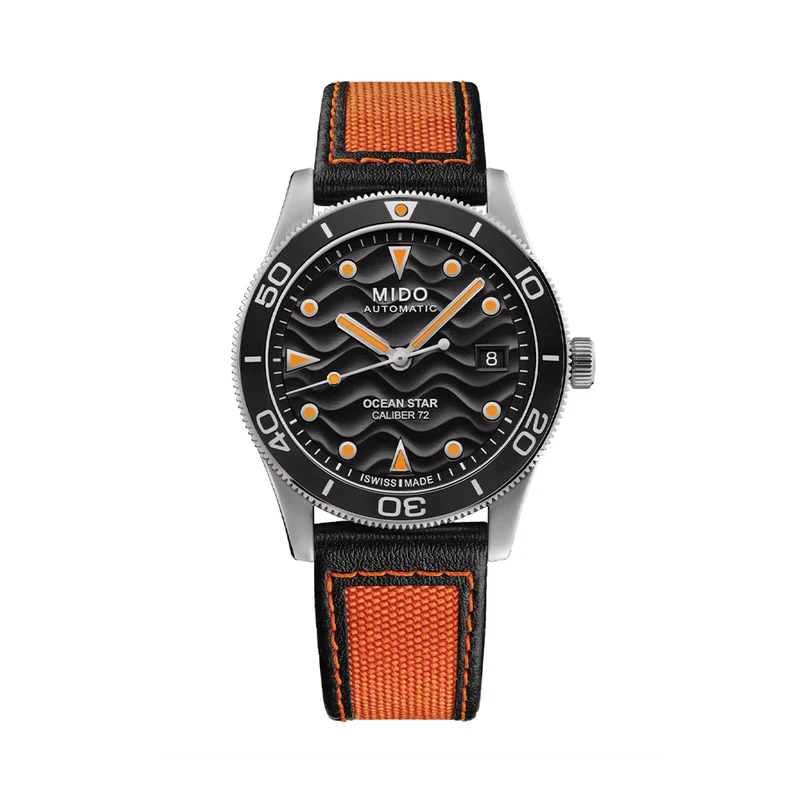 Ocean Star 39mm - Black on Fabric Strap