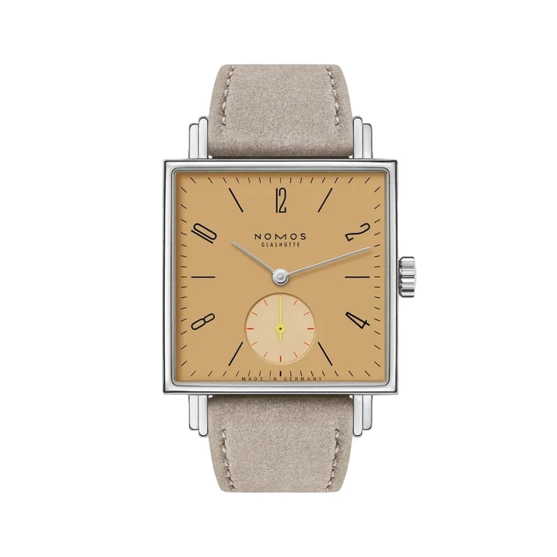 Tetra Ochra Sapphire Back 29.5mm - Ocher Yellow on Strap