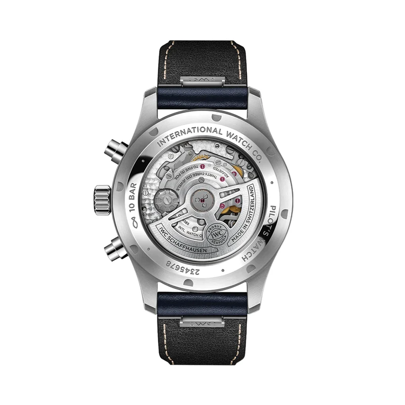 Pilot's Watch Chronograph 43mm - Blue on Leather Strap