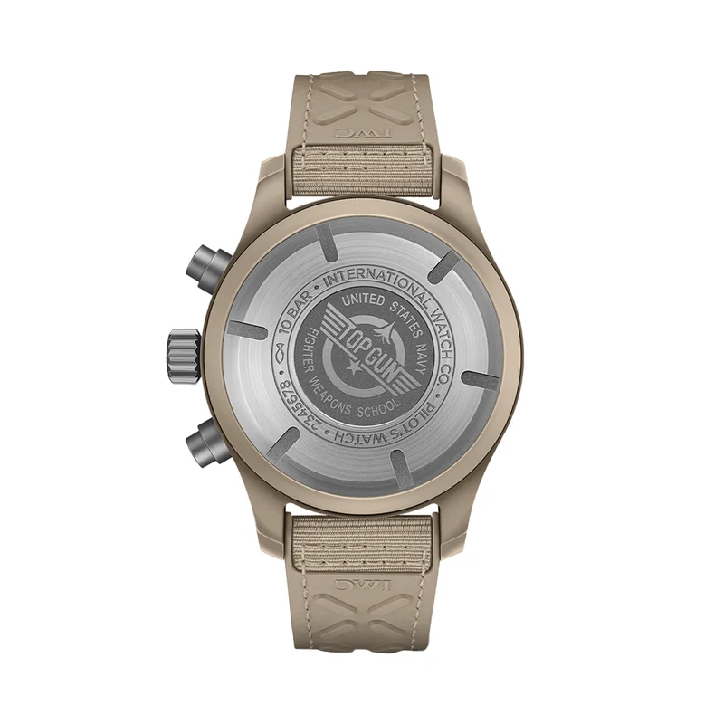 Pilot’s Watch Chronograph TOP GUN Mojave Desert Ceramic Case 41mm - Brown on Rubber Strap