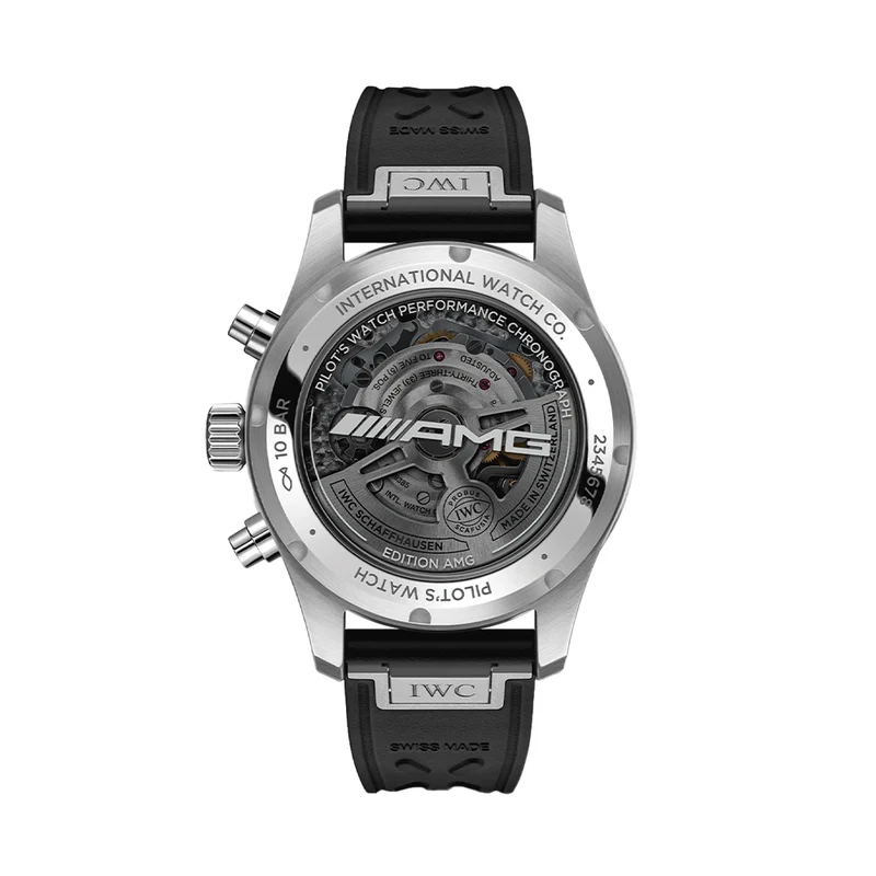 Pilot’s Watch Performance Chronograph AMG Titanium Case 41mm - Black on Rubber Strap