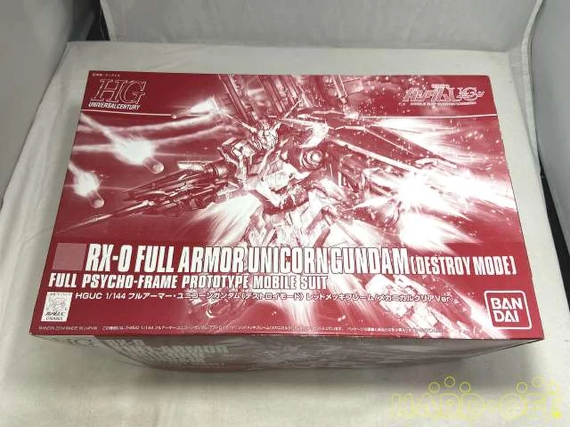 BANDAI Full Armor Unicorn Gundam (Destroy Mode) Redme 1/144 HGUC RX-0