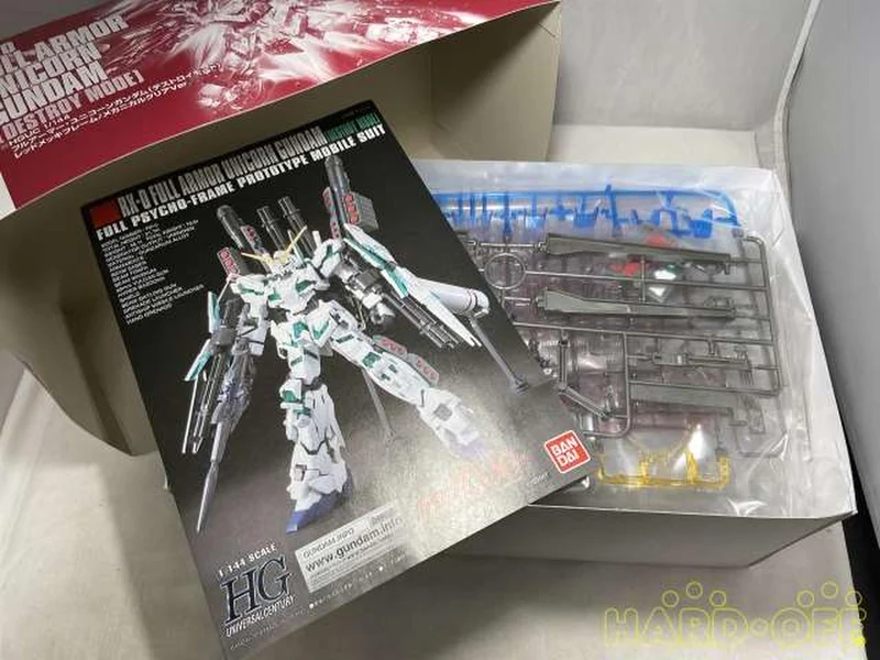 BANDAI Full Armor Unicorn Gundam (Destroy Mode) Redme 1/144 HGUC RX-0