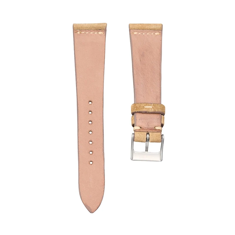 Beige English Suede Leather Strap