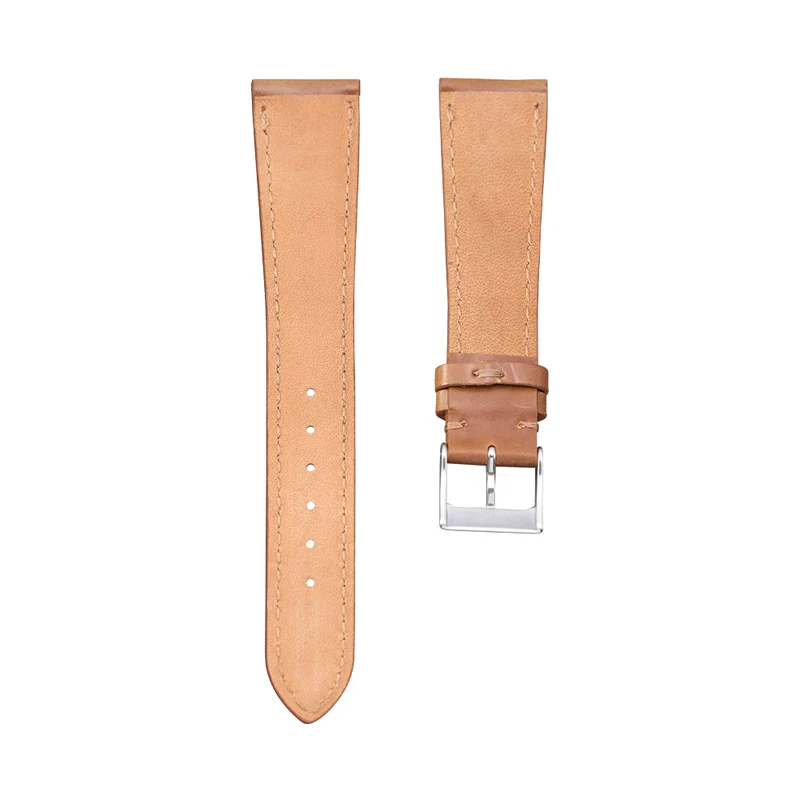 Light Brown Shell Cordovan Leather Strap