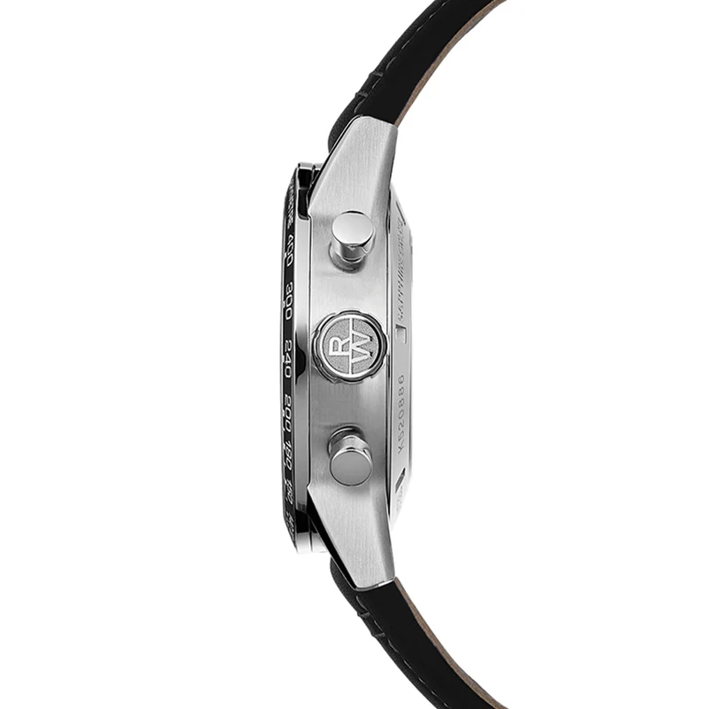 Freelancer Automatic Chronograph Ceramic Bezel 43.5mm - Black on Leather Strap