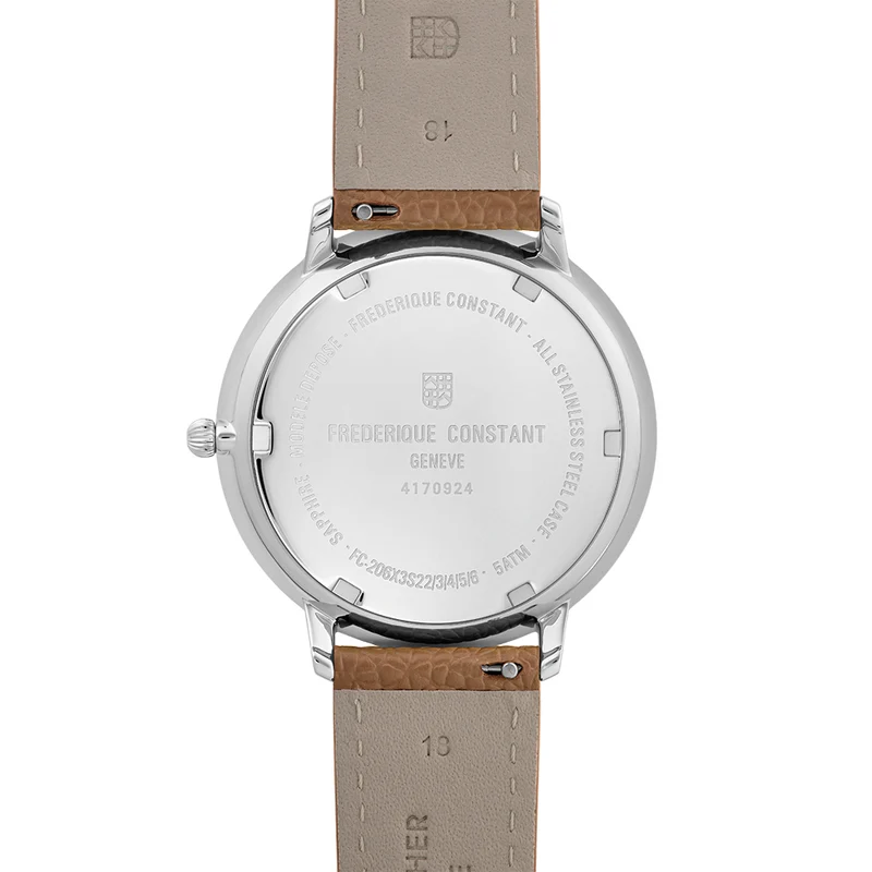 Classics Quartz Moonphase Steel 39mm - Blue on Leather Strap