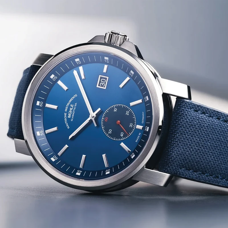 29er Big Small Seconds Automatic 42.4mm - Blue on Fabric Strap