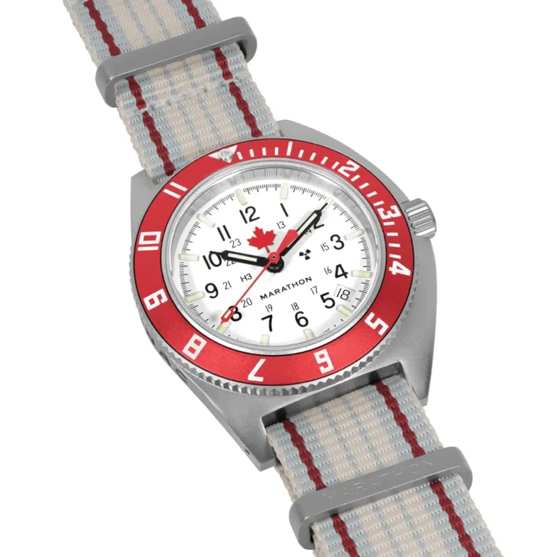 SSNAV-D Pilot's Auto Type II Limited Edition 41mm - White on One-Piece Fabric Strap