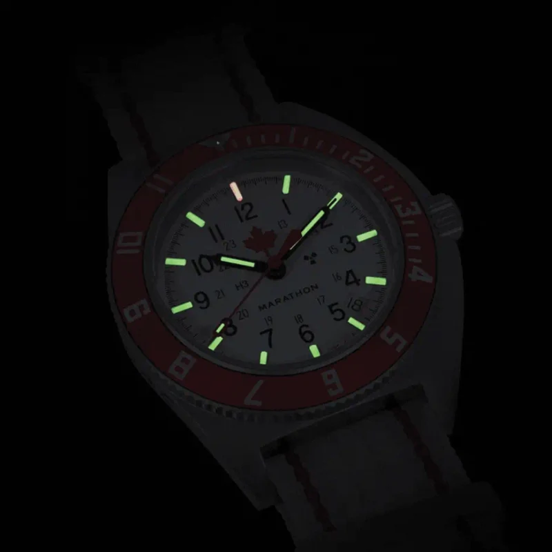 SSNAV-D Pilot's Auto Type II Limited Edition 41mm - White on One-Piece Fabric Strap